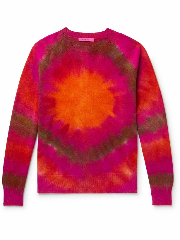 Photo: The Elder Statesman - Tie-Dyed Merino Wool and Cashmere-Blend Sweater - Pink