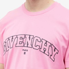Givenchy Men's College Embroidered Logo T-Shirt in Old Pink