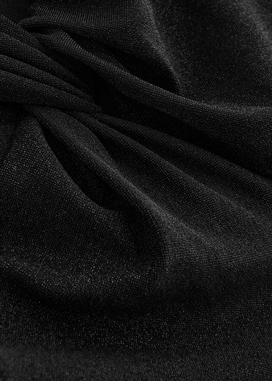 Diane Von Furstenberg Ursula Knotted Lamé top Black