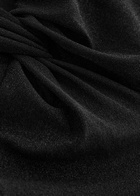 Diane Von Furstenberg Ursula Knotted Lamé top Black