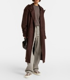 Inuikii Shearling-trimmed suede low-top sneakers