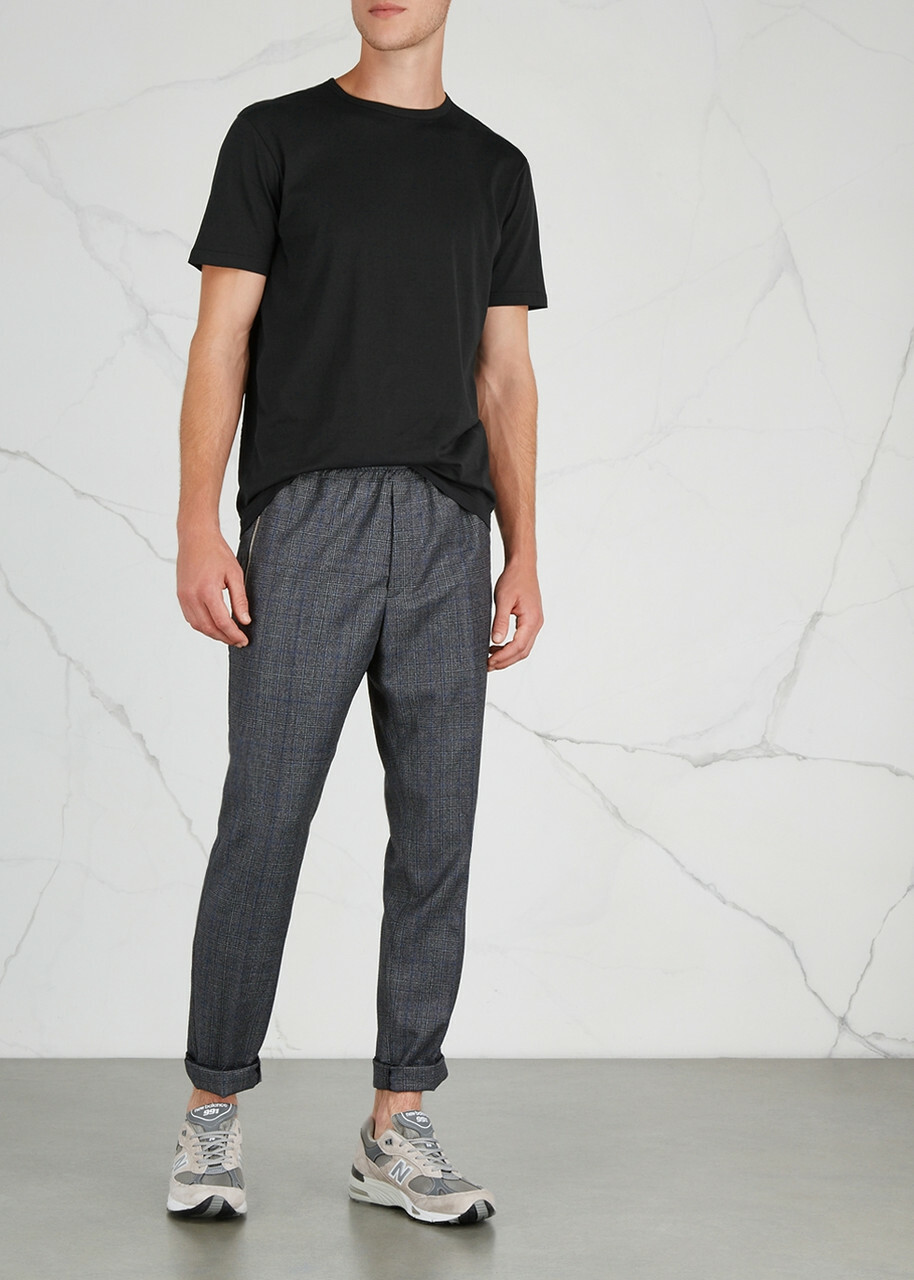 Sunspel Cotton T-shirt Black