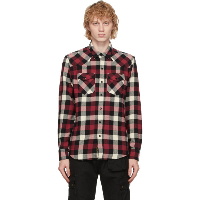 Photo: Belstaff Red and White Check Western Shirt