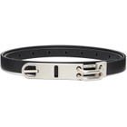 Rick Owens Black Tower Tongue Belt