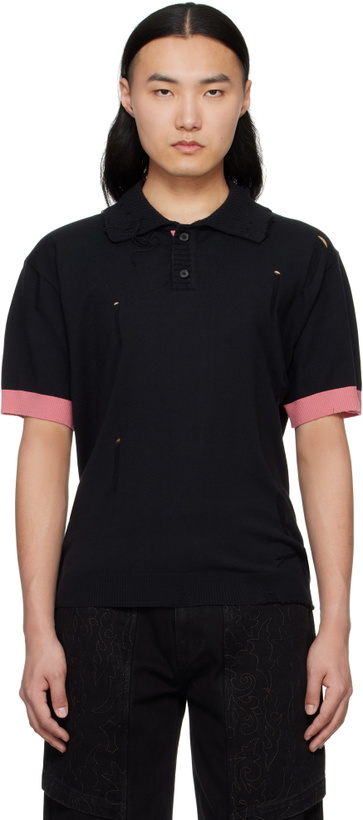 Photo: Andersson Bell Black Damaged Polo