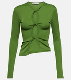 Christopher Esber Open Twist ribbed-knit top