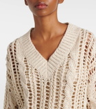 Brunello Cucinelli Jute and cotton-blend sweater