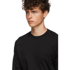 Ermenegildo Zegna Black Logo Long Sleeve T-Shirt