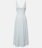 Faithfull Adalee gingham midi dress