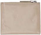 AMI Alexandre Mattiussi Beige Voulez-Vous Wallet