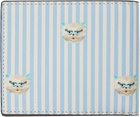 Valentino Garavani Blue & Off-White VLogo 'Le Chat De La Maison' Wallet