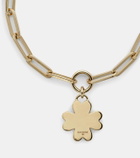 Foundrae Four Heart Clover 18kt gold chain bracelet with diamonds