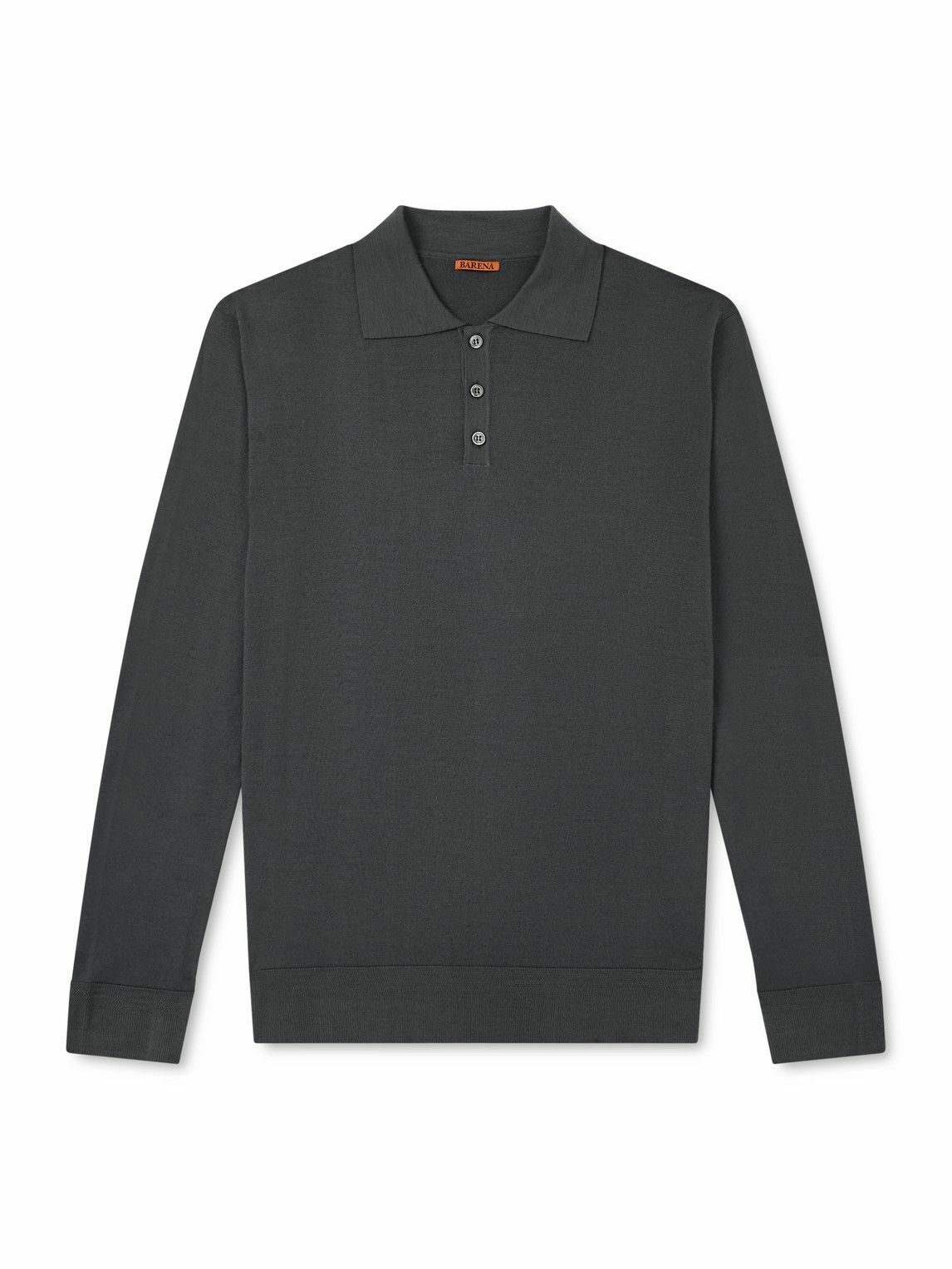 Barena - Pevaron Merino Wool Polo Shirt - Gray