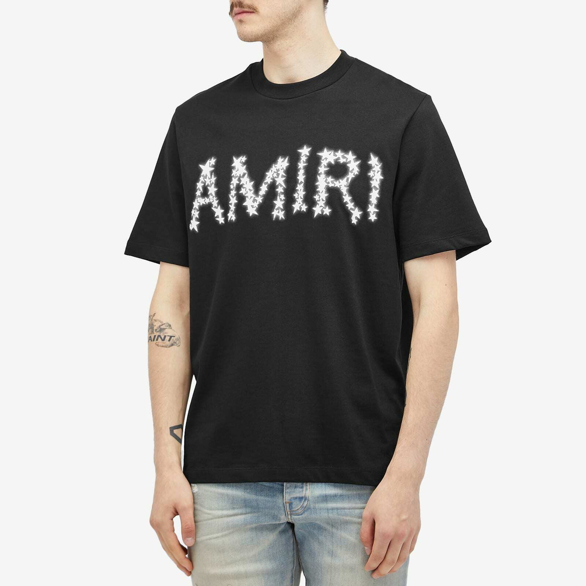 AMIRI Tシャツ スターバースト ロゴ コットン 黒 メンズ AMIRI Starburst T-shirt | Black | FARFETCH