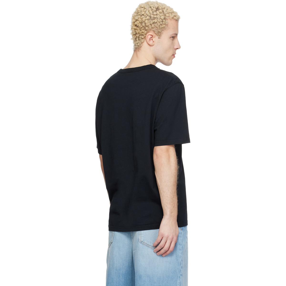 Maison Kitsuné Black 'Café Kitsuné' Relax T-shirt