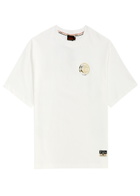 Evisu Kamon and The Great Wave Printed Cotton T-shirt Off White