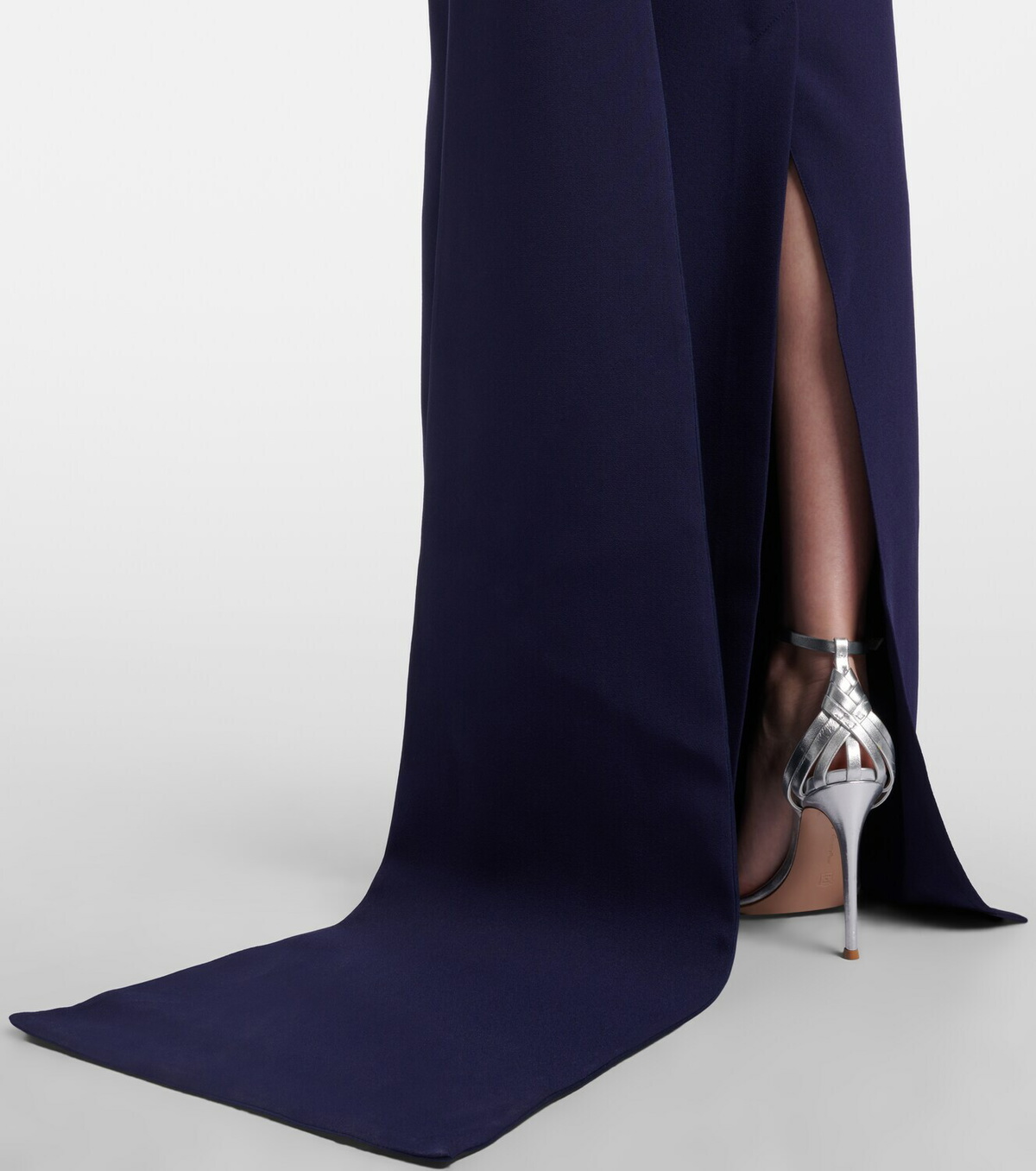 Safiyaa Giorgia off-shoulder crêpe gown