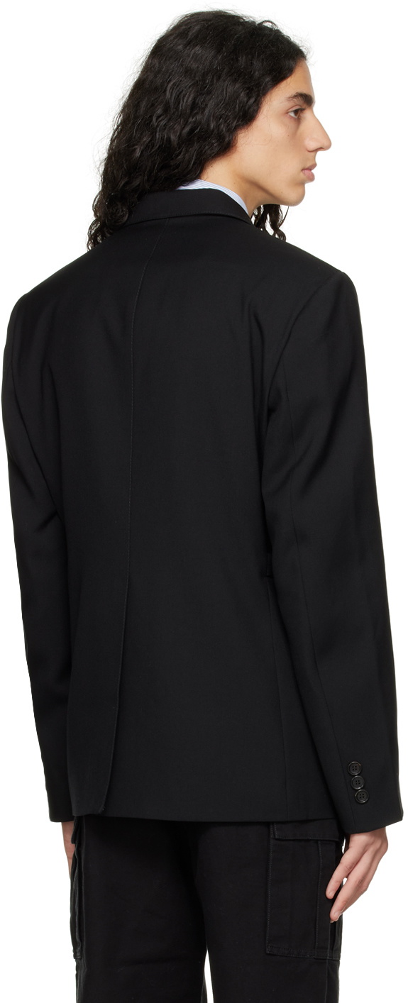Winnie New York Black Topstitched Blazer