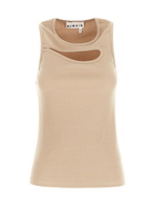 Remain Ribbed Jersey Cut Out Top