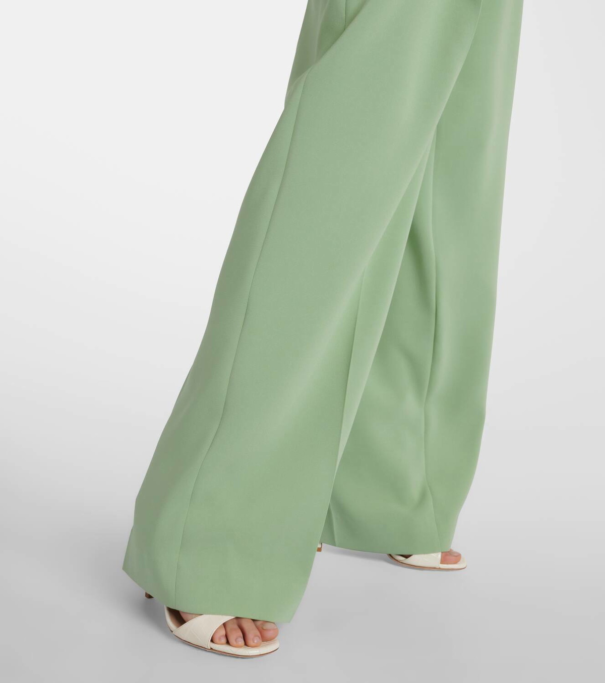 Oscar de la Renta High-rise georgette wide-leg pants