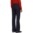 Acne Studios Blue Twill Boot Cut Trousers