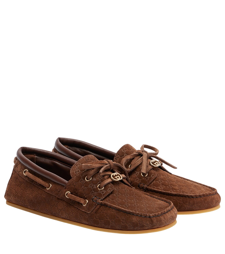 Photo: Gucci GG suede boat shoes