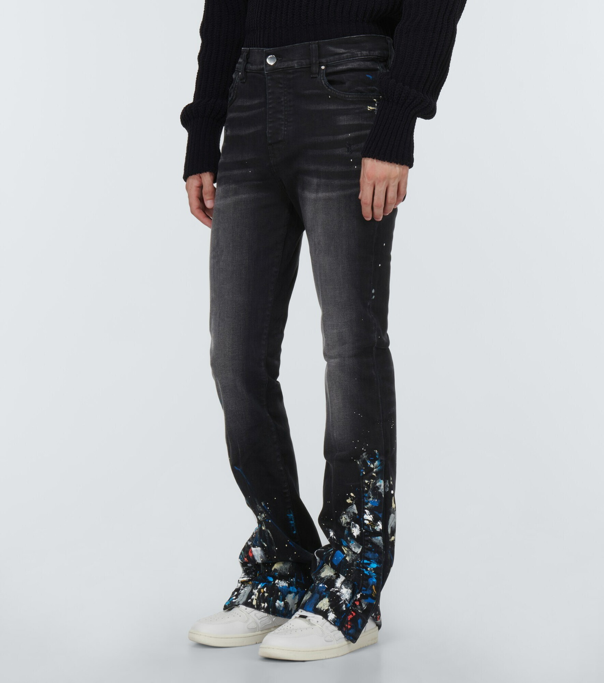 Amiri Paint Splatter flared jeans Amiri