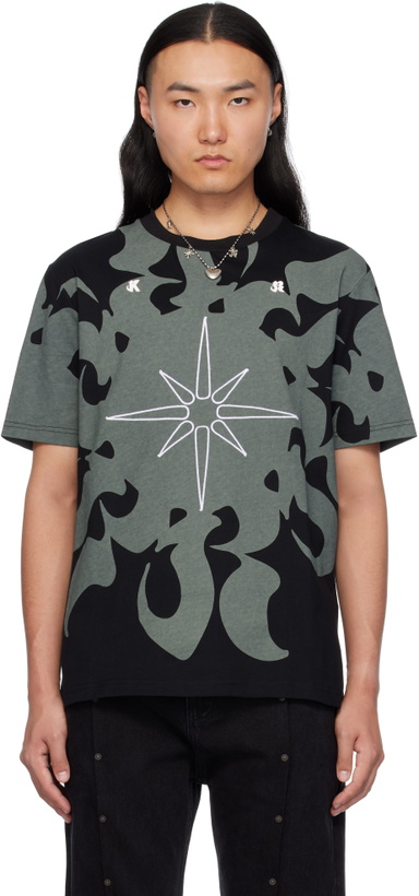 Photo: KUSIKOHC Black Logo Print T-shirt