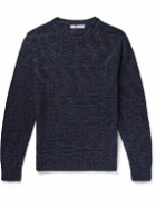 Inis Meáin - Claíochaí Linen Sweater - Blue