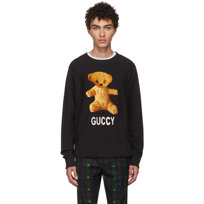 Photo: Gucci Black Teddy Bear Sweatshirt 