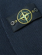 Stone Island - Logo-Appliquéd Cotton Zip-Up Hoodie - Blue