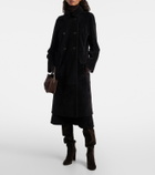 Yves Salomon Double-breasted shearling coat