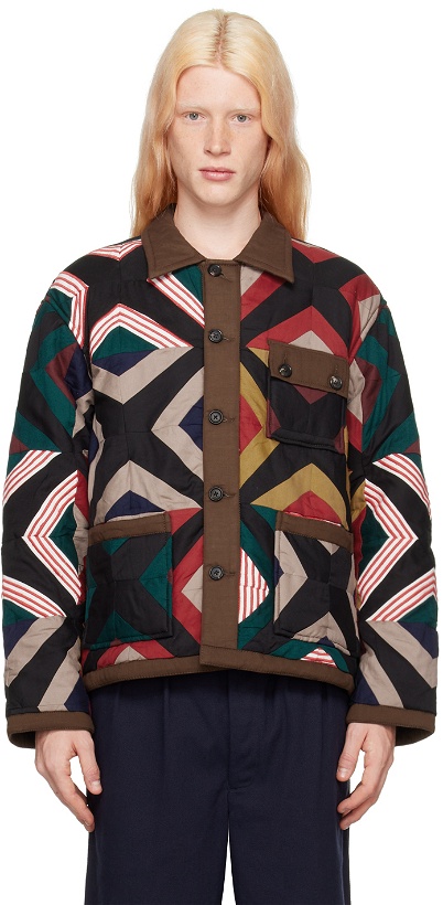 Photo: Bode Multicolor Star Cross Quilt Jacket
