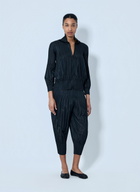 Pleats Please Issey Miyake Pleated Cropped Trousers