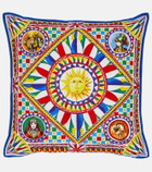 Dolce&Gabbana Casa - Small printed canvas cushion