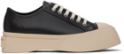 Marni Black Nappa Leather Pablo Lace-Up Sneakers