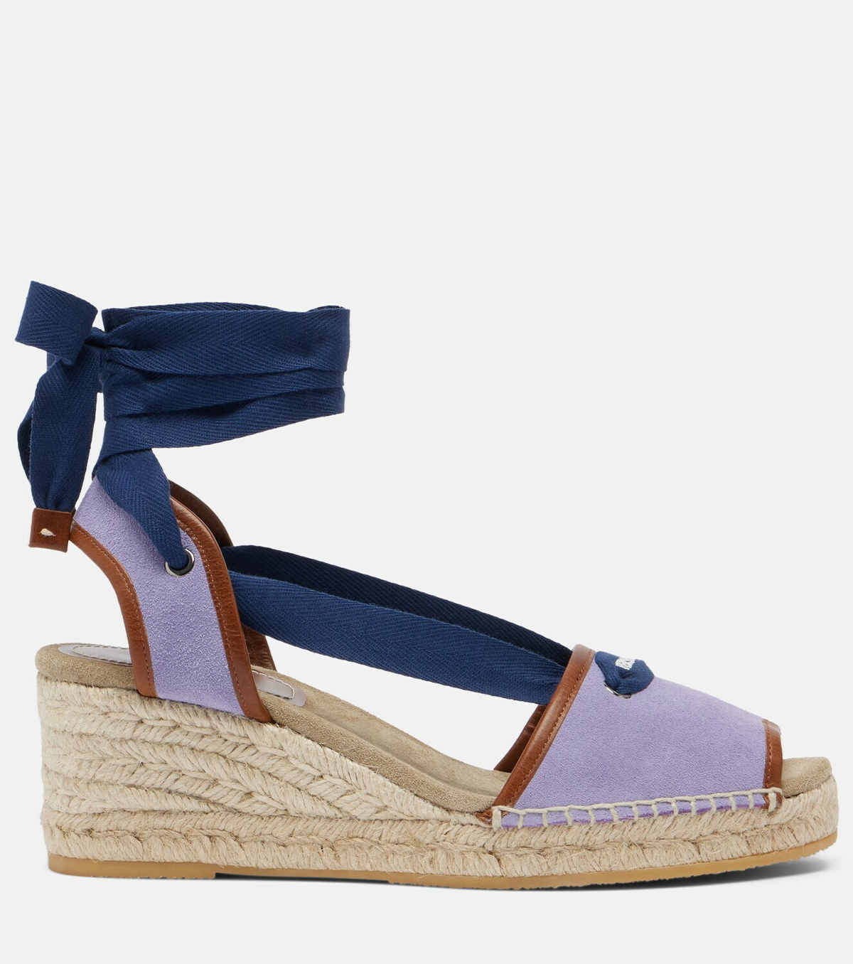 Versace Lola suede espadrille wedges