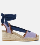Versace Lola suede espadrille wedges