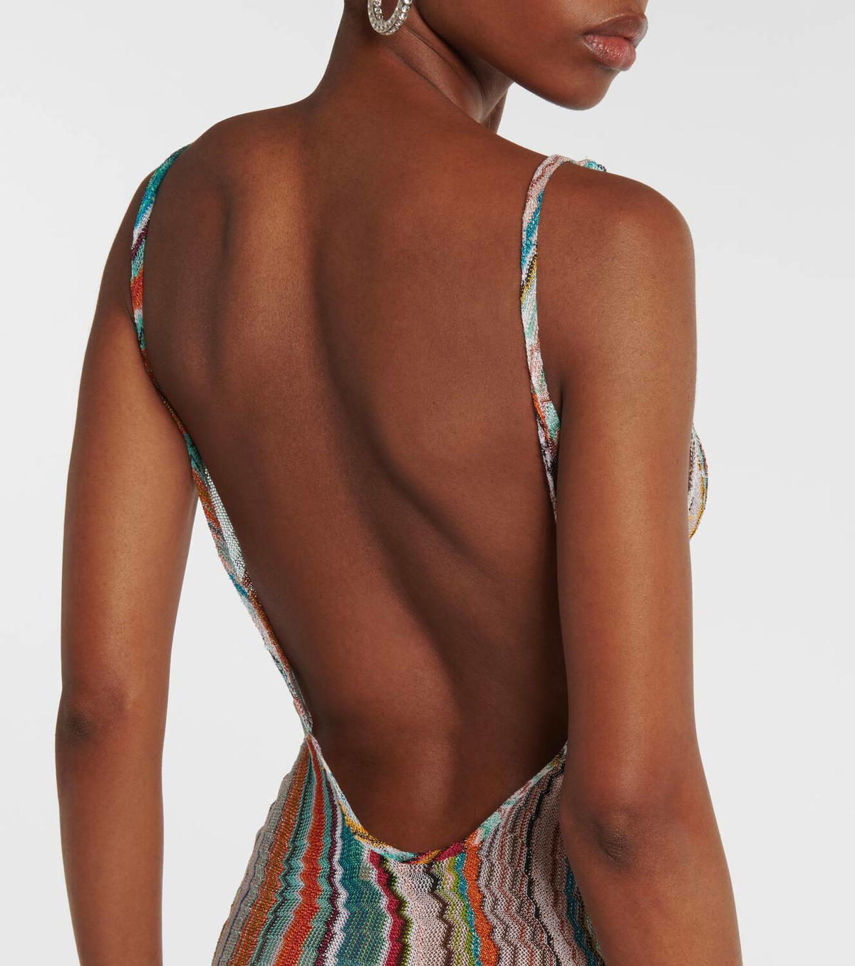 missoni open back maxi dress Missoni open-back Maxi Dress | Red