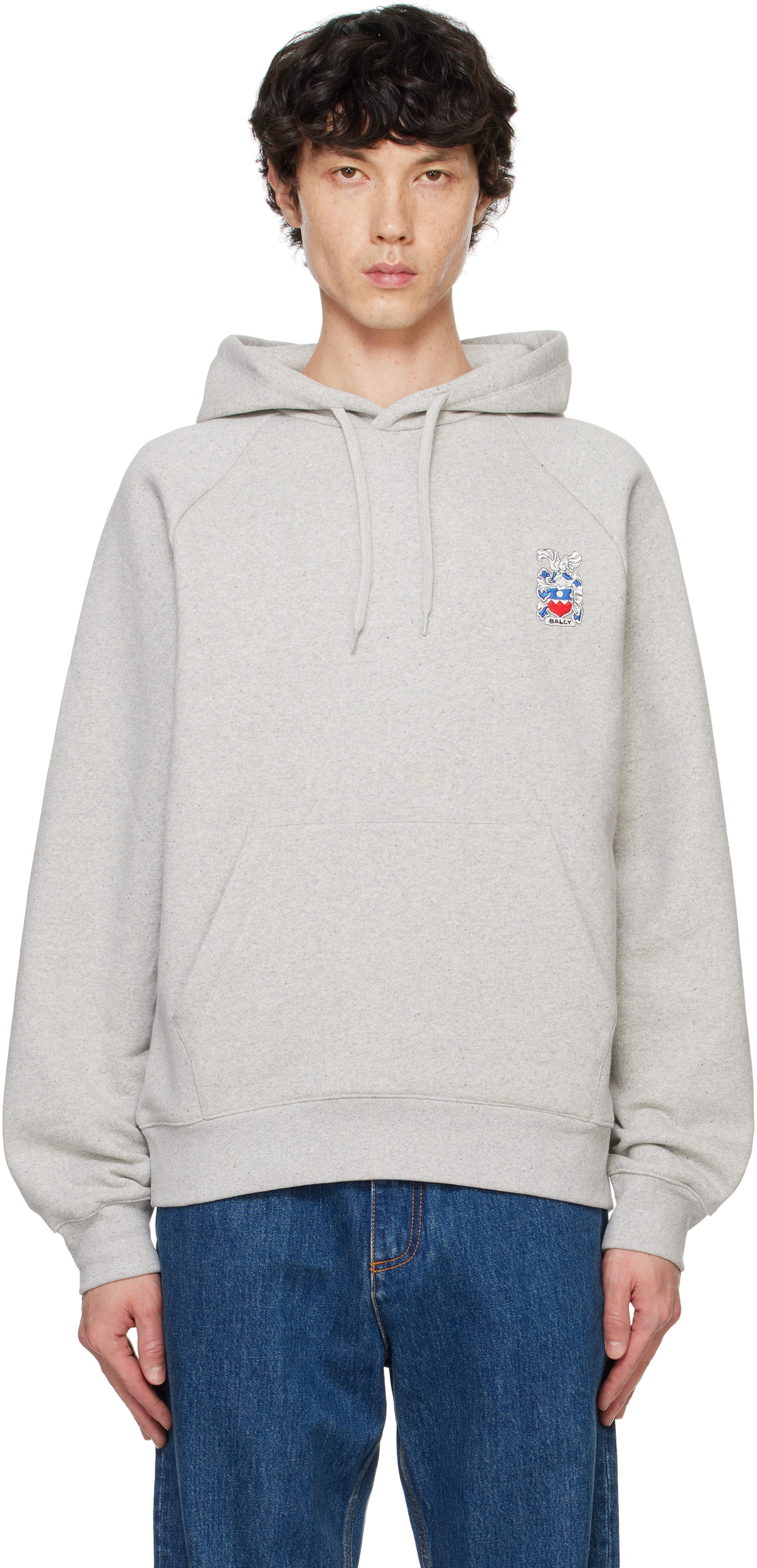 Bally Gray Organic Cotton Hoodie