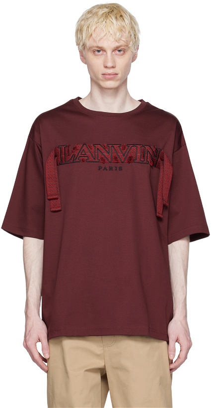 Photo: Lanvin Burgundy Curb T-Shirt