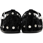 GANNI Black Mary Jenny Velvet Flats