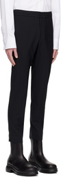 Solid Homme Black Piped Trousers