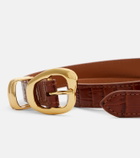 Amanu Tugela croc-effect leather belt