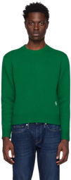 Sporty & Rich Green Embroidered Sweater