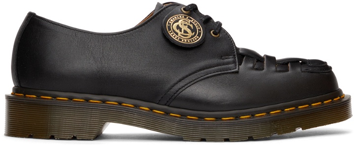 Photo: Dr. Martens Black C.F. Stead 'Made in England' 1461 Woven Derbys
