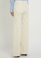 Nili Lotan Florence Flared-leg Corduroy Trousers Beige