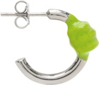 Marshall Columbia SSENSE Exclusive Green Knot Hoop Earring