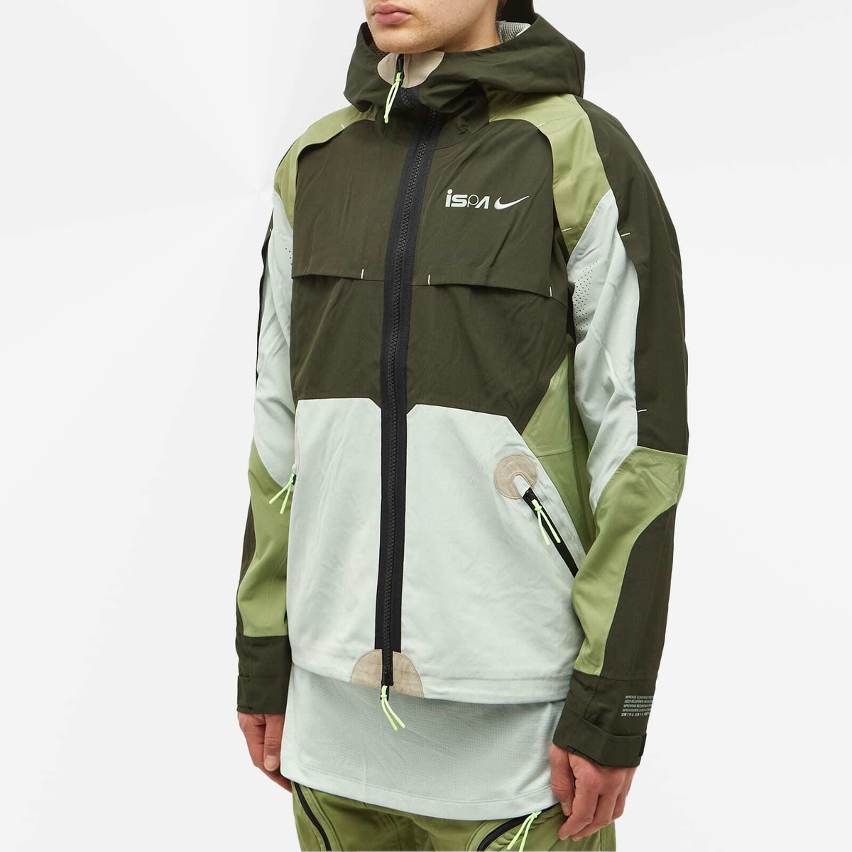 Nike Men's ISPA Jacket in Sequoia/Alligator/Silver Nike