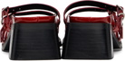 Justine Clenquet Red Andie Mules